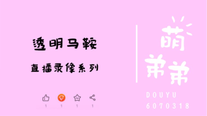 透明马鞍