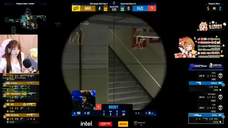 【2022-07-18 04点场】解说小樱sakura丶：小樱陪你看决赛navi vs faze