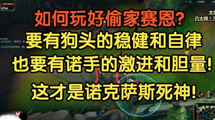 玩赛恩就是要有狗头的稳健和自律，也要有诺手的激进，该怎么称呼这种打法？