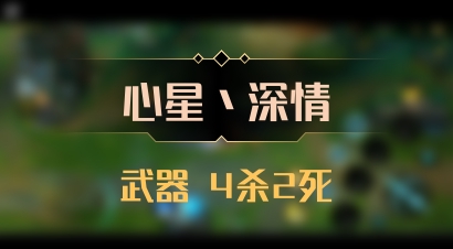 【心星丶深情】武器 4杀2死