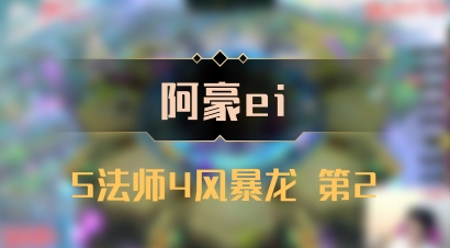 【阿豪ei】5法师4风暴龙 第2