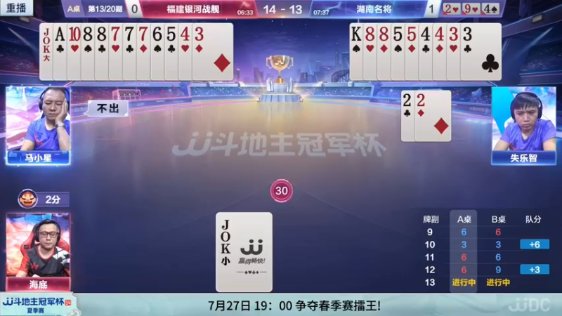 【2022-07-21 11点场】JJ斗地主官方：【预告】今日17点，河南VS天津