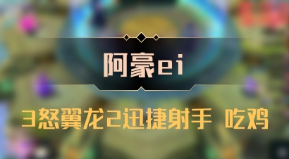 【阿豪ei】3怒翼龙2迅捷射手 吃鸡