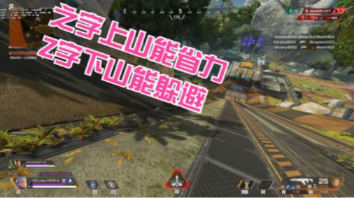 之字上山能省力 Z字下山能躲避