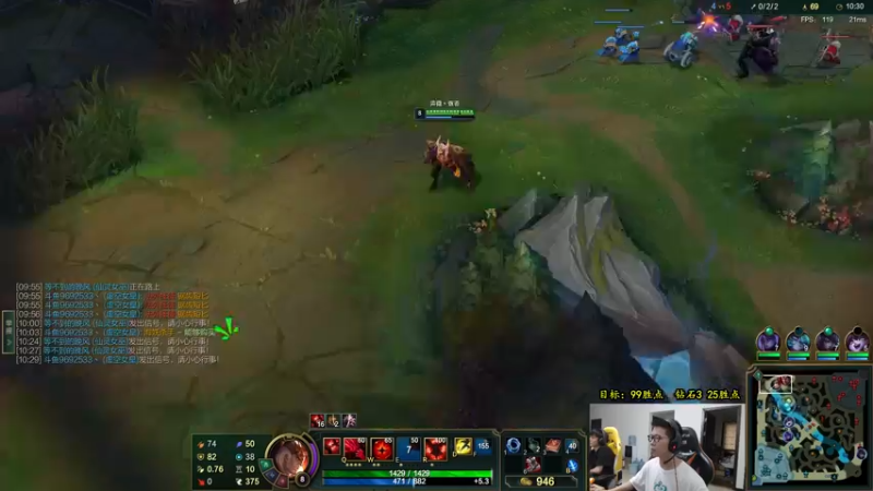 【2022-07-22 15点场】余小C真的很强：余小C：不掉钻3就是成功