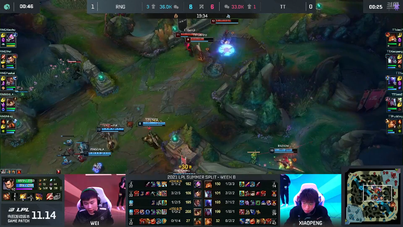 【英雄联盟】英雄联盟赛事的精彩时刻 20220722 19点场