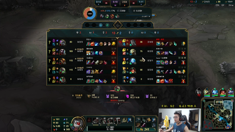 【英雄联盟】余小C真的很强的精彩时刻 20220723 11点场