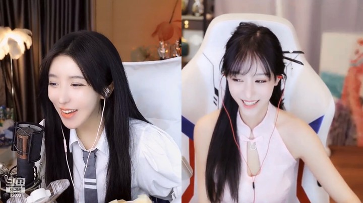 呆妹和南波儿连麦真搞笑，两个人都很机智