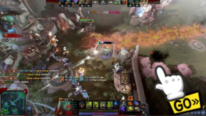 美滋滋dota2三号位屠夫稳稳的胜利