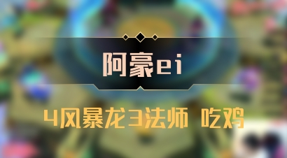 【阿豪ei】4风暴龙3法师 吃鸡