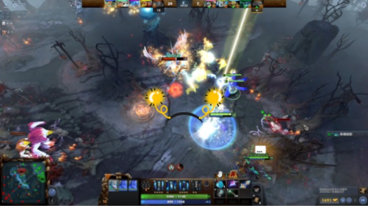 活久见dota中单宙斯遇到五号位小鱼四号位黑鸟对骂，不过五号位小鱼确实太傻比了哈哈哈