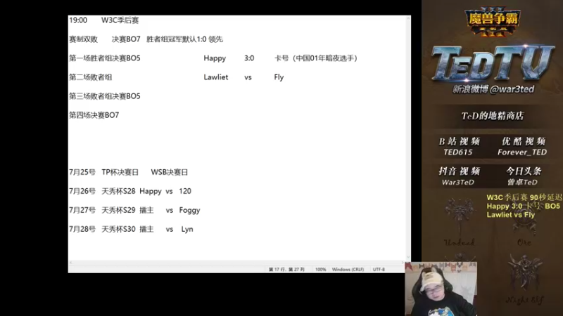 【TED出品】W3C败者 Fly vs Lawliet 吹风也能秀