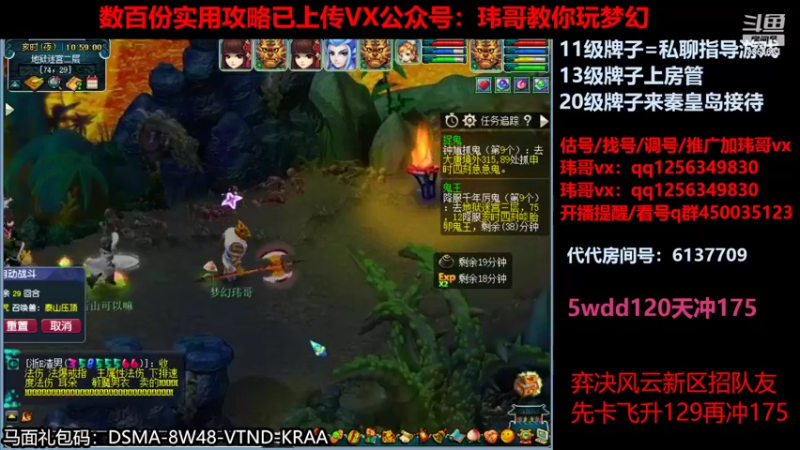 【2022-07-26 10点场】玮哥爱梦幻：一生一世120天175-送攻略