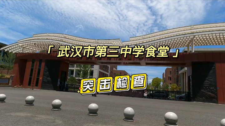 武汉三中食堂，突击检查
