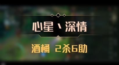 【心星丶深情】酒桶 2杀6助