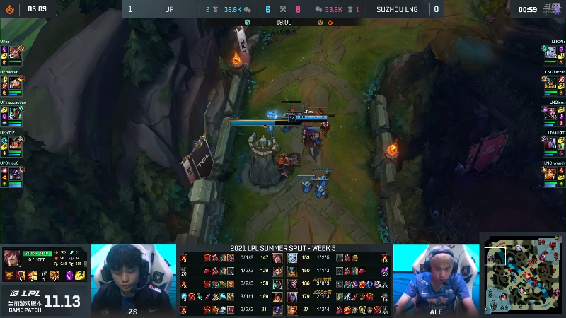 【英雄联盟】英雄联盟赛事的精彩时刻 20220729 00点场