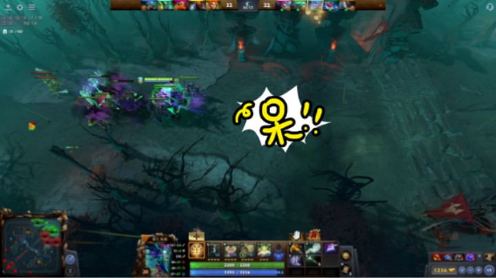 惨兮兮dota2中路死亡先知败北时刻，三号位竟然尼玛选个老虎，坑逼