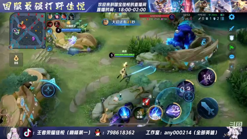 【2022-07-30 01点场】国宝佳悦：最后几天打个国服露娜
