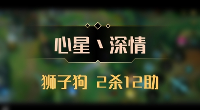 【心星丶深情】狮子狗 2杀12助