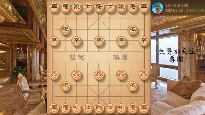 仙人指路对飞象，巧妙运子得大子取胜