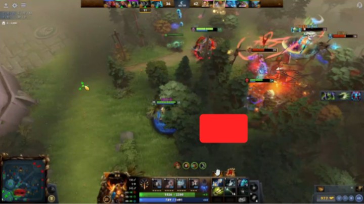 美滋滋dota2五号位莱恩躺赢时刻