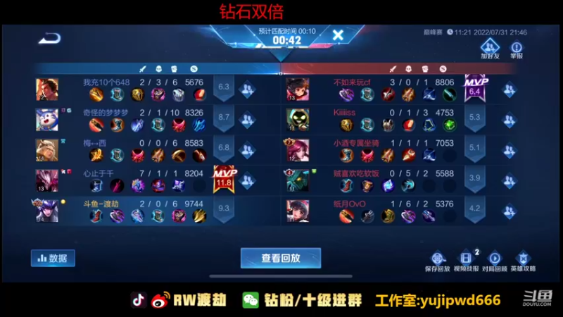 【2022-07-31 21点场】RW渡劫：最后一天 加油稳标！！