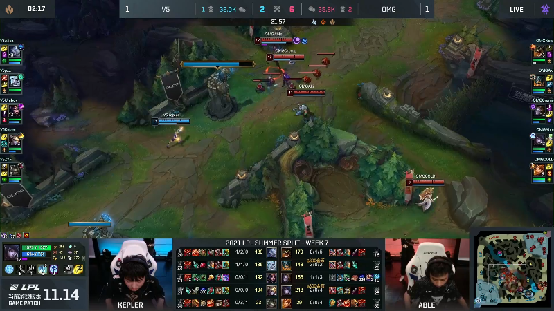 【英雄联盟】英雄联盟赛事的精彩时刻 20220801 00点场