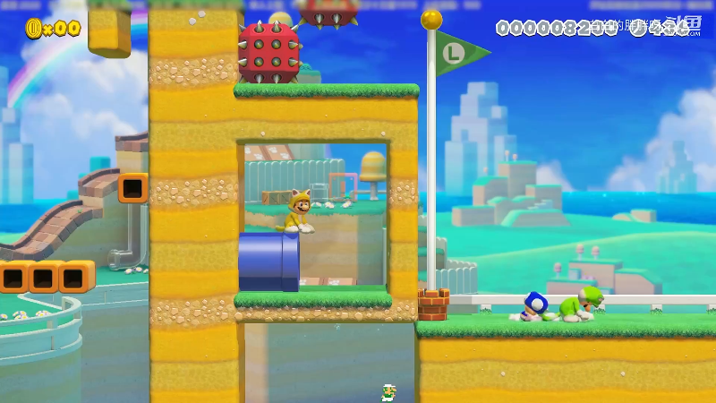 我在斗鱼看白白的胖胖呀直播马里奥制造