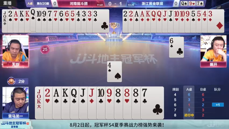 【2022-08-02 14点场】JJ斗地主官方：JJ斗地主冠军杯S4秋季赛海选
