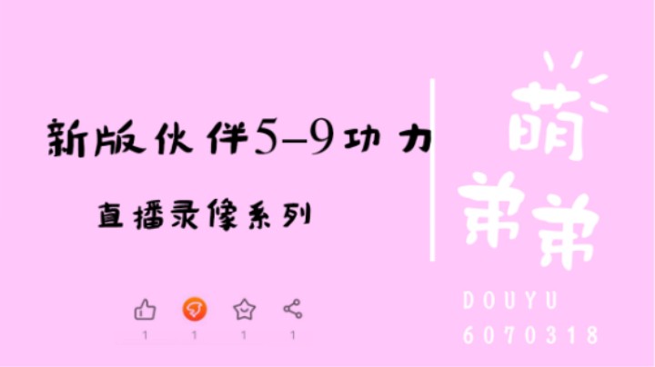 新版伙伴5-9功力