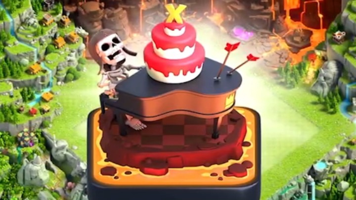 部落冲突：细节最多的场景！10周岁生日场景