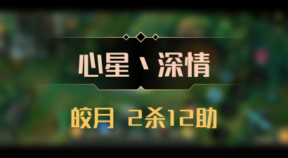 【心星丶深情】皎月 2杀12助