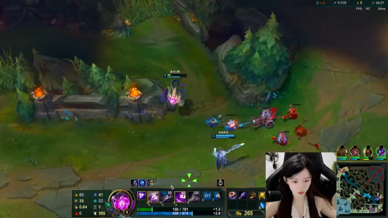 【2022-08-03 23点场】她打了个嗝儿：挑战峡谷高胜率冲钻之我是发条绝活