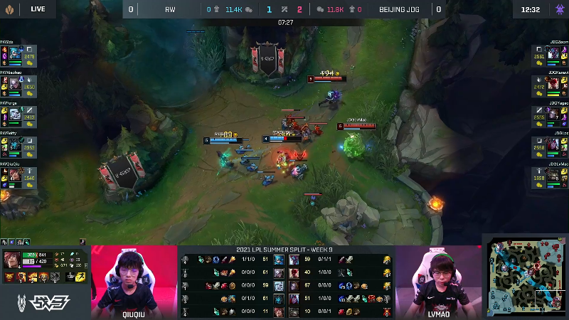 【英雄联盟】英雄联盟赛事的精彩时刻 20220804 01点场