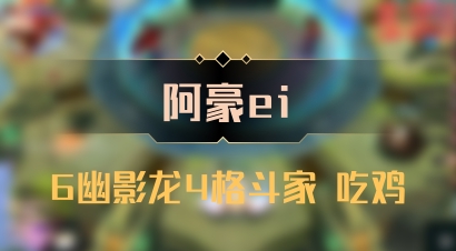 【阿豪ei】6幽影龙4格斗家 吃鸡