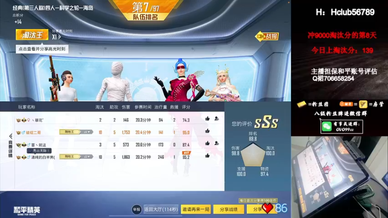 【2022-08-04 05点场】凉白开OAO：【冲9000淘汰分】