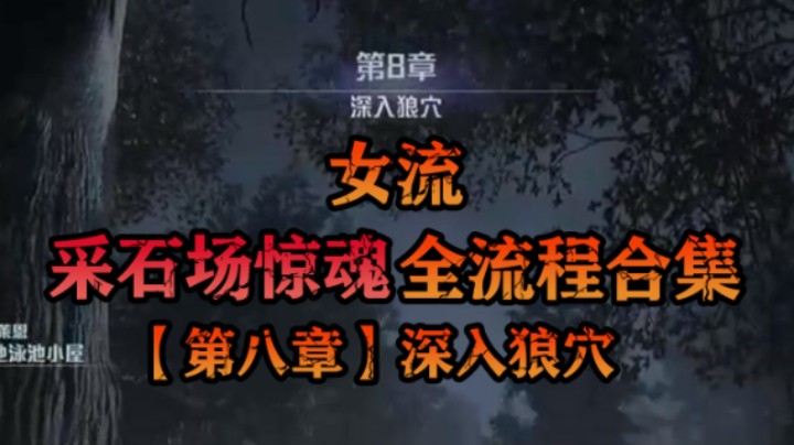 【女流】《采石场惊魂》全流程合集 第八章：深入狼穴