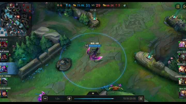 英雄联盟手游1v4斩获4杀