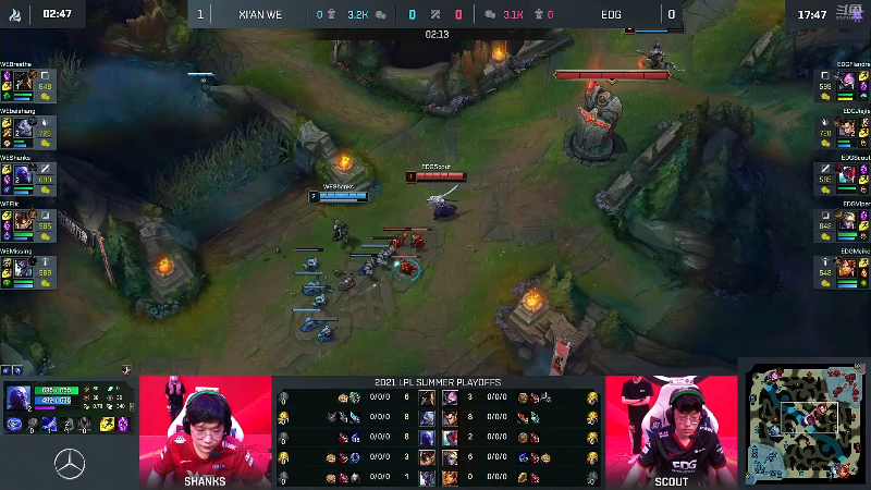 【英雄联盟】英雄联盟赛事的精彩时刻 20220805 00点场