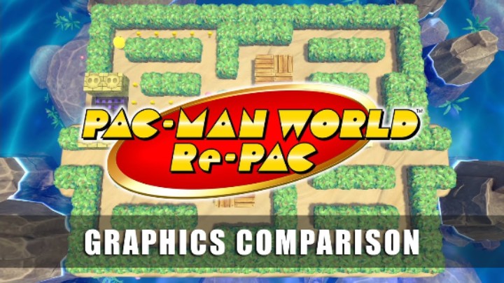 《吃豆人:吃遍世界(PAC-MANWORLDRe-PAC）》画面对比宣传片