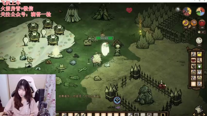 【2022-08-06 21点场】白菇凉：白菇凉:饥荒有人嘛