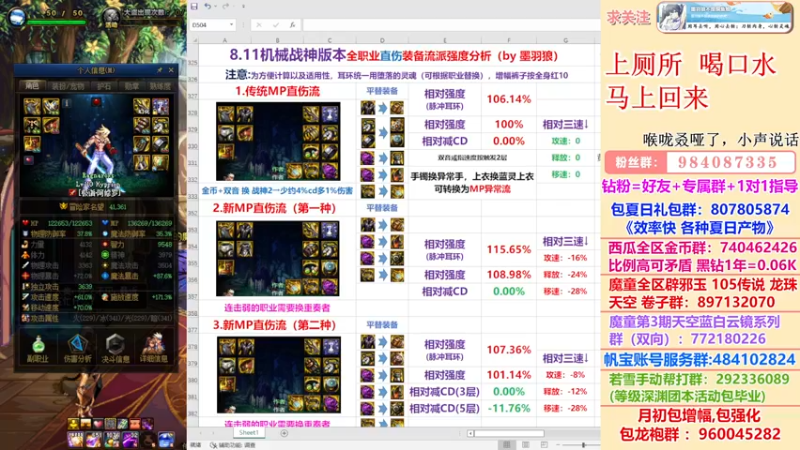 【2022-08-05 03点场】墨羽狼不是摸鱼娘：机械战神全流派搭配强度已完成