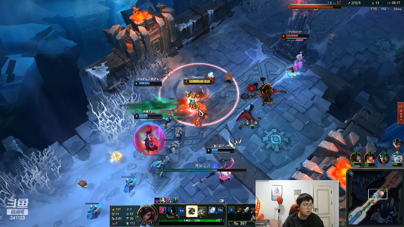 我在斗鱼看火力堂主直播户外