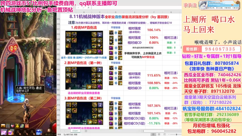 【2022-08-06 01点场】墨羽狼不是摸鱼娘：机械战神全流派搭配分析已完成