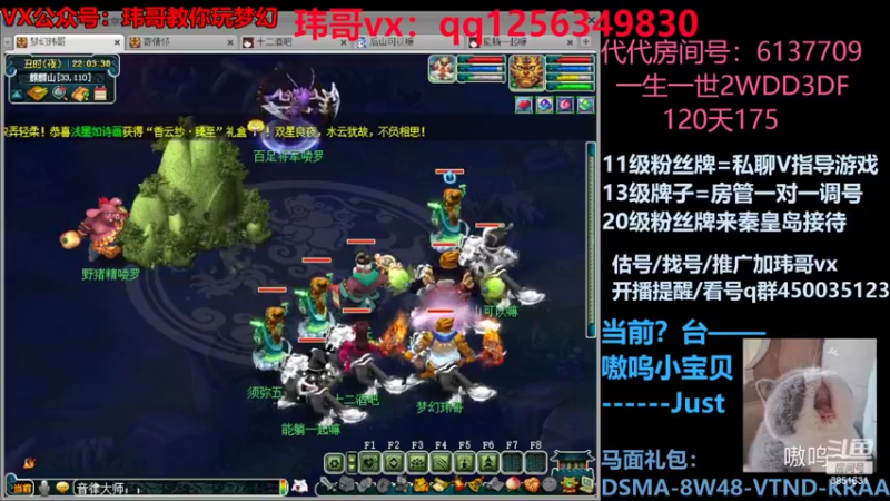 【2022-08-05 22点场】玮哥爱梦幻：一生一世120天175-送攻略