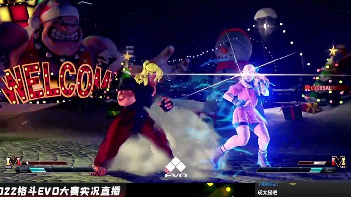 街霸5：EVO格斗大赛实况直播，怒鸟用KEN对战PUNK的卡琳