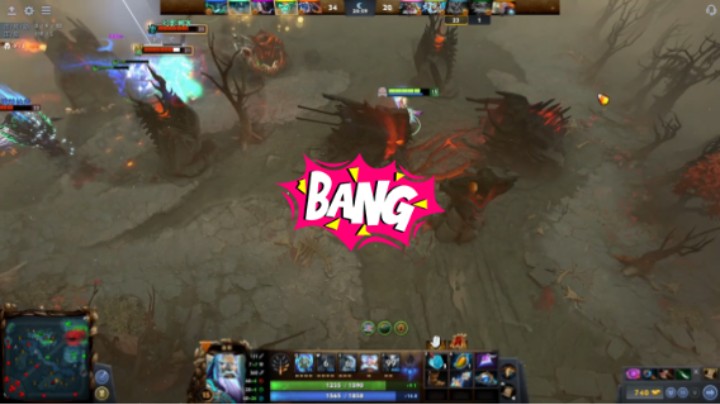 惨兮兮dota2中单宙斯遇到5号位火枪狙击手果断摆烂，坑一把哈哈哈
