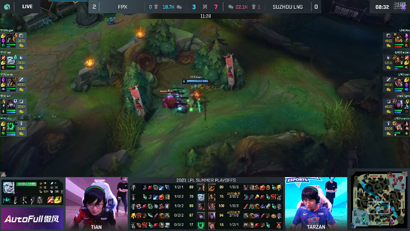 【英雄联盟】英雄联盟赛事的精彩时刻 20220807 00点场