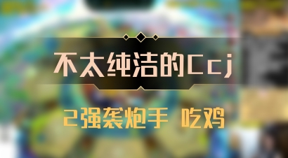 【不太纯洁的Ccj】2强袭炮手 吃鸡