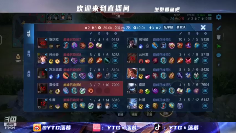 【2022-08-08 19点场】YTG丶落幕：8点四圣战开赛